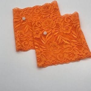 Brand new Handmade stretch lace boot cuffs.One size